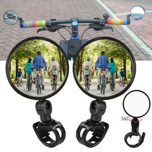 Espejos retrovisores para manillar de bicicleta MTB montaje en manillar giratorio - Imagen 1 de 6