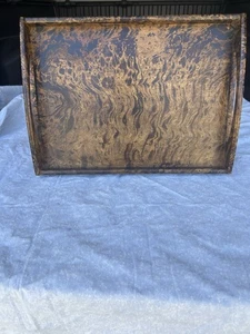 Mango Wood Serving Tray With Handles By Lipper International. Marbleized Finish. - Picture 1 of 8