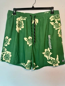 NEW Billabong Boardshorts Hazey Days Layback Walk Shorts 2XL XXL Green - Picture 1 of 12