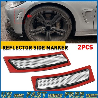 Par transparente de reflectores de marcador de parachoques delantero para BMW 320i 335i 328i 2012-2015 Foto 1 de 4