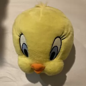 Vintage Warner Bros Looney Tunes Tweety Vogel Plüschkopf Tragetasche - Bild 1 von 6