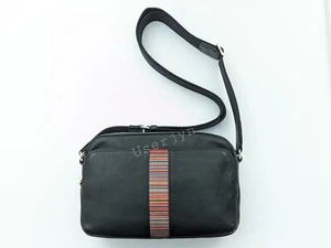 Borsa a tracolla Paul Smith da uomo firmata a righe nera Prezzo consigliato: £ 450 - Foto 1 di 13