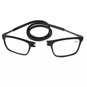 Neck Hanging Magnetic Folding Reading Glasses Lightweight Eyewear Click 1.0~3.5 - Picture 1 of 11