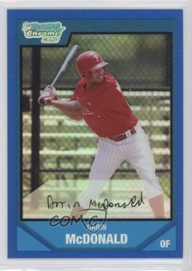 2007 Bowman Chrome Prospects Blue Refractor /150 Darin McDonald #BC9