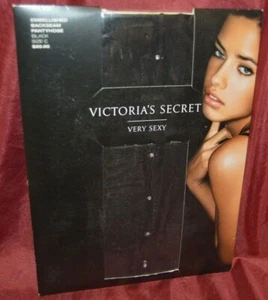 Victoria's Secret Tüll-Strumpfhose feinnetzig mit Strass-Rückennaht Gr. & Farbe H35 - Bild 1 von 3