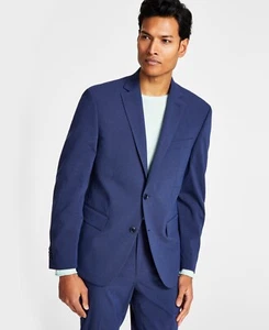 Nuevo $360 Ben Sherman Performance Para hombres 44L Ajustado Azul Marino Elástico Traje Chaqueta - Imagen 1 de 12