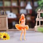 1/64 Unpainted People Figures Mixed Poses Mini Resin People Model For Miniature