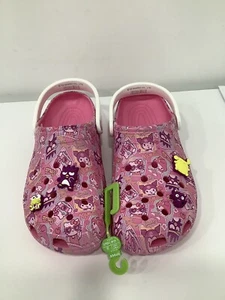 Crocs Hello Kitty And Friends Sanrio Charms Jibbits Clog Shoe Men Size 10 NEW - Picture 1 of 5