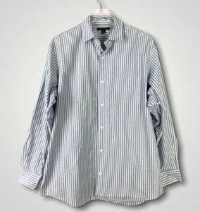 Herren Banana Republic Knopfleiste Hemd gestreift Große L (16-16,5) - Bild 1 von 9