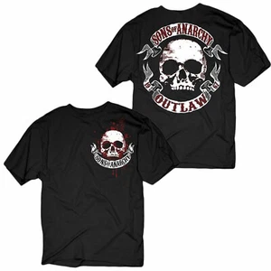 Sons of Anarchy Skull & Scroll Adult T-Shirt - Picture 1 of 1