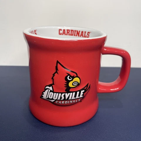 NCAA Louisville Cardinals Mug Ceramic Relief 12oz Cover