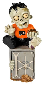 NHL Hockey Philadelphia Flyers Zombie BANK Team Collectible Figure - Picture 1 of 1