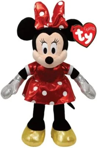 Ty Beanie Minnie Mouse Red Sparkle Reg 6" Plush 2013 - Picture 1 of 1