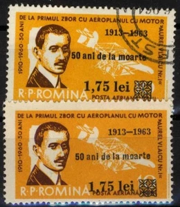 Romania 1963 0 YEARS FROM THE DEATH OF THE AVIATOR Aurel Vlaicu MNH, OG +used - Picture 1 of 1