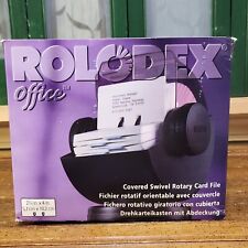 New ListingVintage Rolodex Nsw-24C Covered Swivel Rotary Card File Holds 500 Business Cards