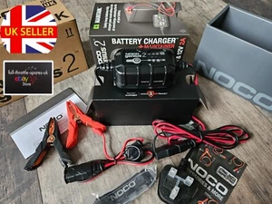 NEW NOCO GENIUS 2 UK 6V AND 12V 2 AMP MOTORCYCLE BATTERY CHARGER UK :-) - Picture 1 of 3