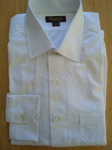 NWOT Brooks Brothers Southwick White Broadcloth Spread Collar 16-34 Regular Fit - Picture 1 of 6