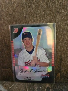 2005 Bowman Chrome Refractor Joe Mauer #81 HOF Twins - Picture 1 of 2