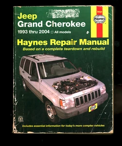 Jeep Grand Cherokee 1993-2004 todos los modelos Haynes manual de servicio de reparación libro 5540 - Imagen 1 de 2