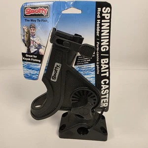 Scotty 280 Bait Caster/Spinning Rod Holder w/241 Deck/Side Mount - Black - Picture 1 of 8