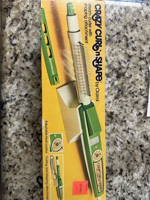 Rizador de vapor Clairol CRAZY CURL N SHAPE de colección años 70 con accesorio de cepillo funciona Foto 1 de 2