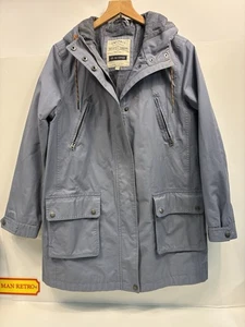 Fat Face Women’s 100% Waterproof Hooded Parka Coat – Grey Cloud – UK 12  - Picture 1 of 8