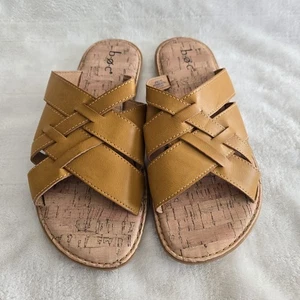 Sandalias para mujer B.O.C Mona planas con tiras punta abierta marrón 8M informales sin cordones - Imagen 1 de 9
