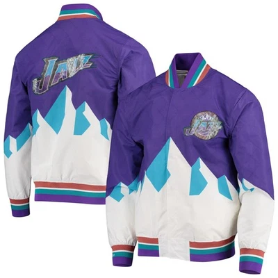 CHAQUETA DE CALENTAMIENTO PARA HOMBRE MITCHELL & NESS 75 ANIVERSARIO JAZZ Foto 1 de 4