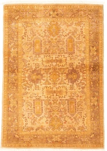 4'1" x 6'2" Hand Knotted Area Rug Traditional Oriental Wool Carpet - Picture 1 of 9