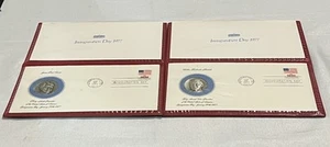 Jimmy Carter & Mondale Inauguration Day Stamp & Bronze Coin January 20, 1977 - Picture 1 of 4