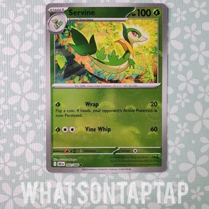 Pokemon Karte Servine 002/086 Poke Ball Rare Common Scarlet Violet Black Bolt NM - Bild 1 von 2