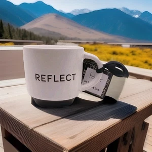 "REFLECT" By Nicole Miller Collection Coffee Mug, New with Tags - Picture 1 of 9