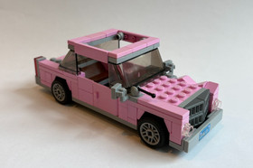 Lego Simpsons House Car Only 71006 Minifigure Homer Pink vehicle lot rare retire