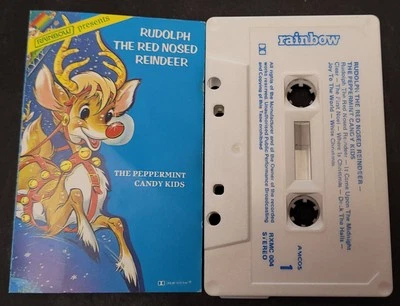 RUDOLPH THE RED NOSED REINDEER - THE PEPPERMINT CANDY KIDS CASSETTE TAPE - Image 1 of 2