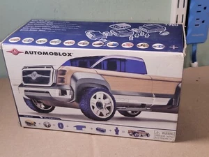 Automoblox T900 Pickup Truck Blau Chrom Holz Alter 3+ Designed by Calello - Bild 1 von 7