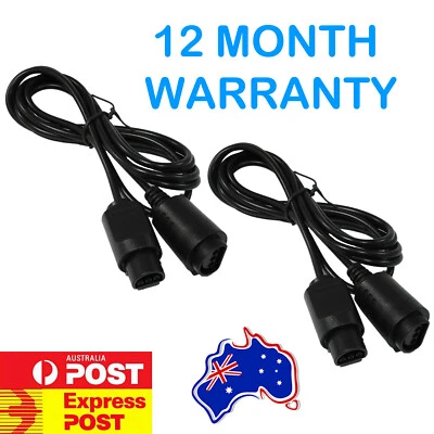 2x CONTROLLER EXTENSION CABLE 1.8m for Nintendo 64 N64 Console Gamepad - Image 1 of 4