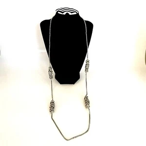 Anne Fontaine Silver Tone Long Necklace - Picture 1 of 10