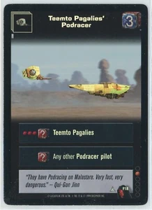 TEEMTO PAGALIES' PODRACER 1999 Young Jedi CCG Foil #F18 - Picture 1 of 2