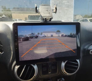 10.1" For Jeep Wrangler jk Radio Stereo CarPlay Android AUTO GPS Bt DSP +Camera - Picture 1 of 24