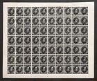CONFEDERATE STATES 10 CENTS UNISSUED SHEET OF 70 - AUGUST DIETZ 1920's PRINTING