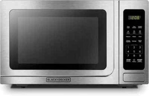 EM036AB14 Digital Microwave Oven with Turntable Push-Button Door New! - Picture 1 of 3