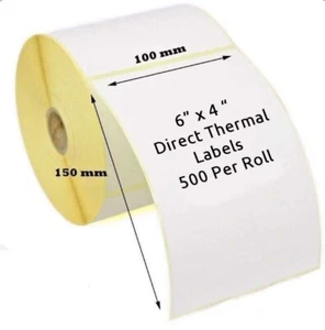 Thermal Printing ROLL for All Printer 4"x6" | 500 Label each(100mm x 150mm) Lot - Picture 1 of 5