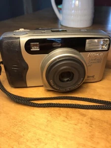 Nikon Lite Touch Zoom 110 AF Film Camera w/ Panorama Quartz Date & Case - Picture 1 of 7