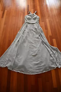 Azazie Bridesmaid Dress Size A6 Dusty Blue Formal Long Evening Dress S - Picture 1 of 6