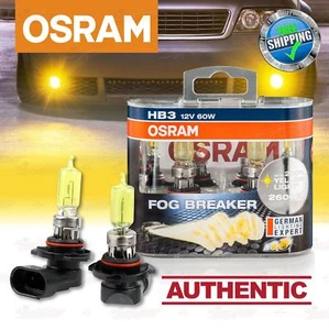 2x HB3 2600K YELLOW Spot Light OSRAM FOG BREAKER Headlight Bulbs Globes 9005FBR - Picture 1 of 10