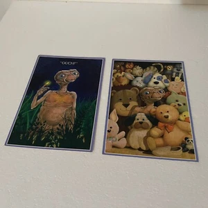 Extra Terrestrial E.T. 1982 Hallmark Greeting Card Lot of 2 • RARE VTG NEW • ET - Picture 1 of 11