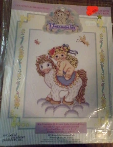 SU25 NEW DREAMSICLES "PONY RIDE" #42731 COUNTED CROSS STITCH KIT - Picture 1 of 5
