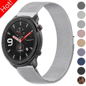 Stainless Steel Band Strap For Amazfit GTR 47/42mm GTS 4 3 2e 2 Mini Bip S/Lite - Picture 1 of 21