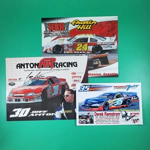 NASCAR Austin Hill, Jeff Anton, Derek Ramstrom Signed Racing Collection - Picture 1 of 14