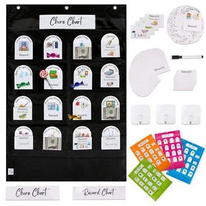 Rewards Chart for Kids Children's Allowance Chore Chart Home Chart for Kids W... - Picture 1 of 8
